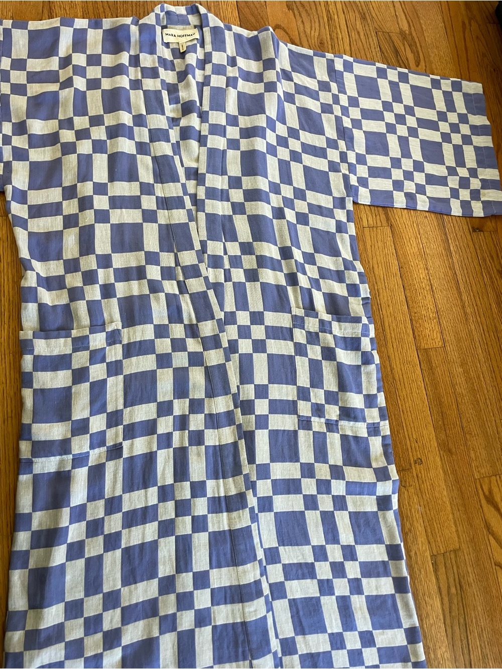 Mara Hoffman Ayra Checked Robe - Picture 4 of 7